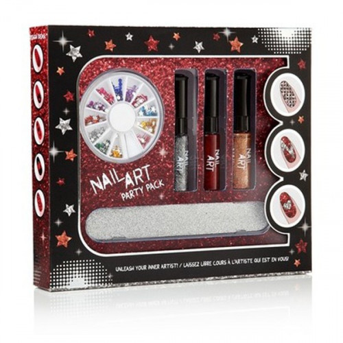 Coffret cadeau pour les ongles Nail Art strass et paillettes