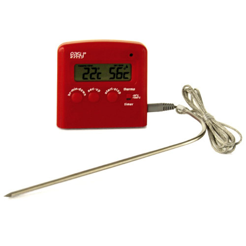 Thermomètre de cuisson à sonde avec minuteur