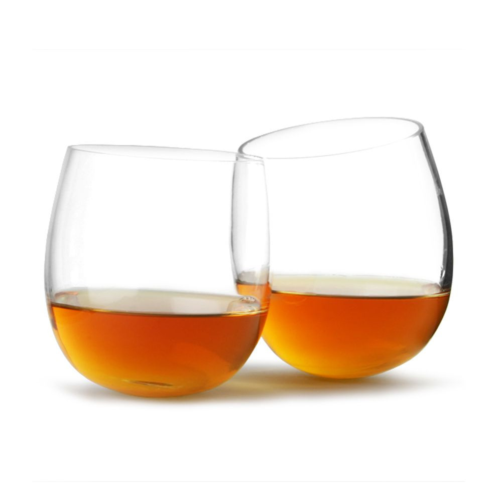 Verres à whisky design à fonds arrondis