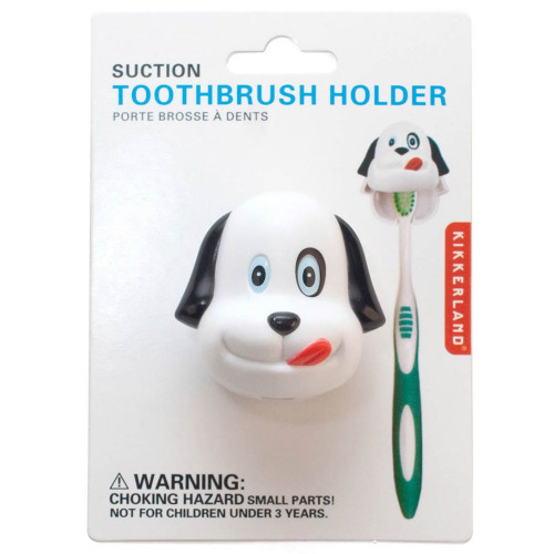 Chien porte-brosse à dents