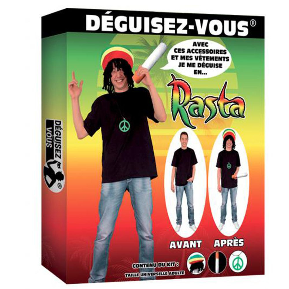 Kit déguisement express Rasta