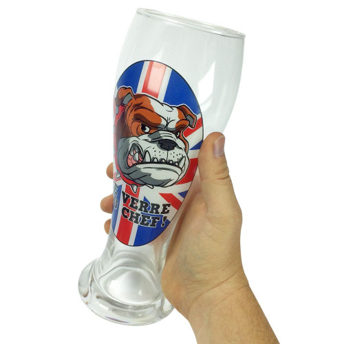 Verre à bière du chef Bulldog anglais