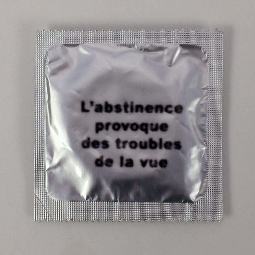 Préservatif humoristique Abstinence