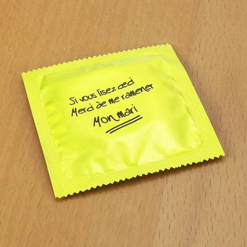 Préservatif humoristique Post-it