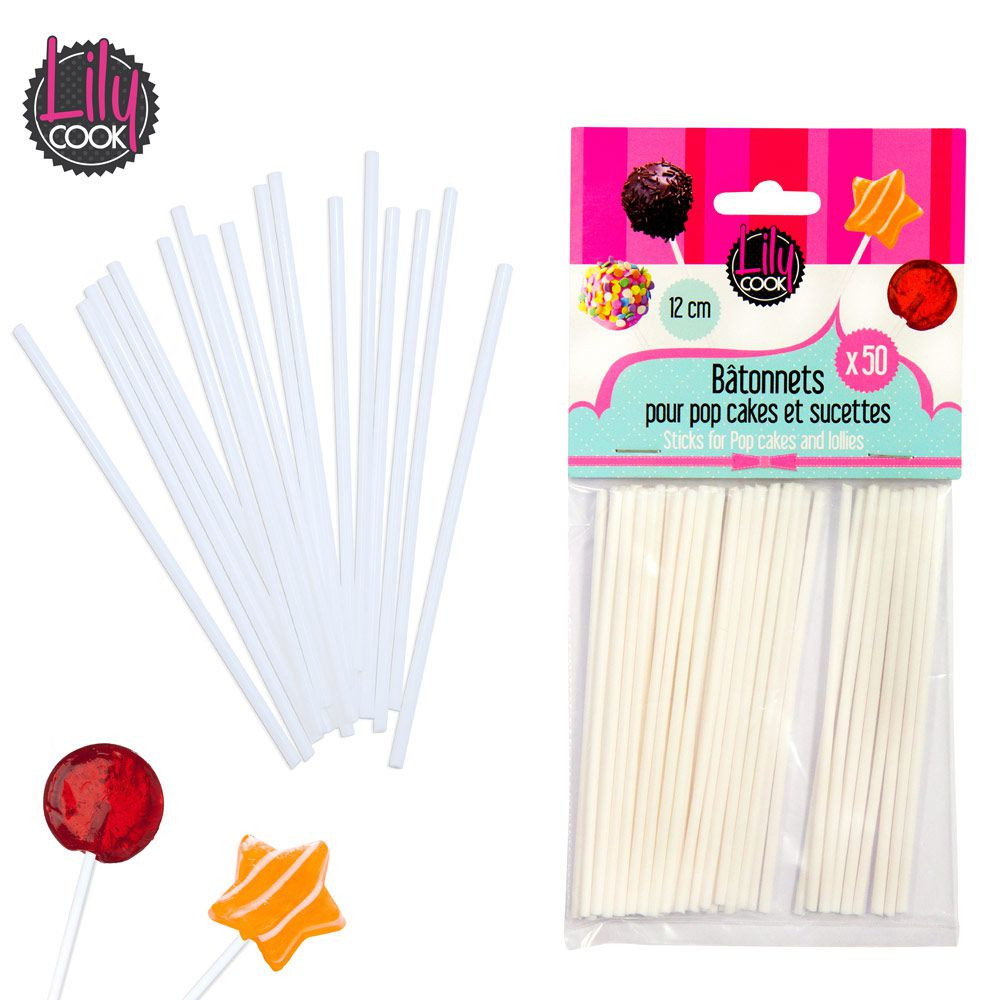 Bâtonnets pour pop cakes