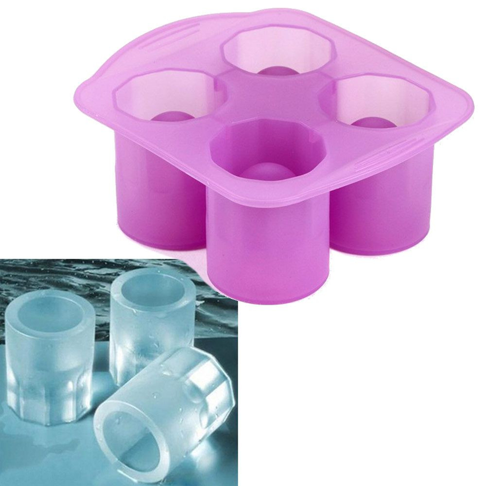 Moule silicone 4 verres de glace liqueur