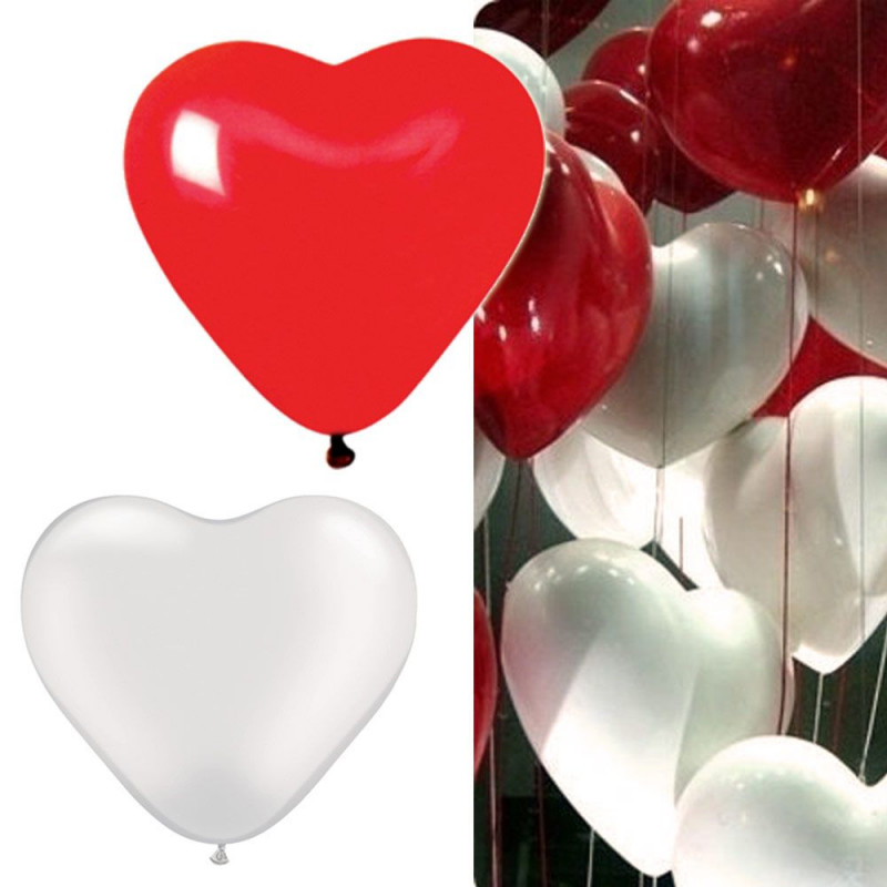 Ballons coeur x 8