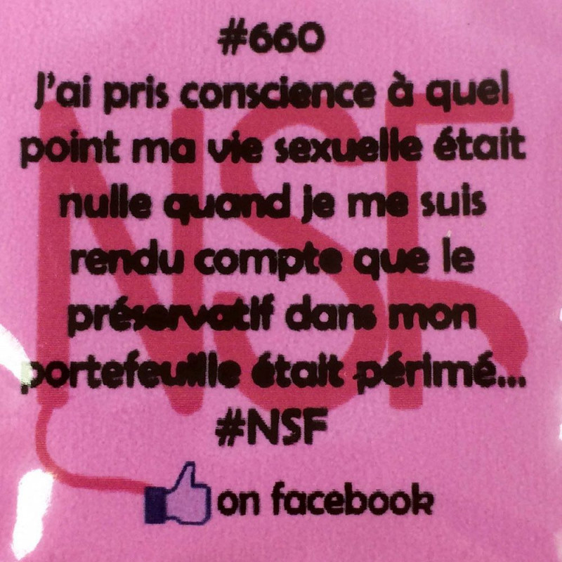 Préservatif humoristique Nuit sans folie 660