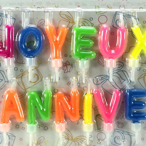 Bougies Joyeux Anniversaire