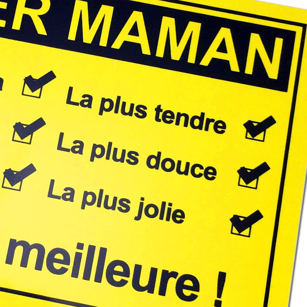 Plaque de porte Super Maman