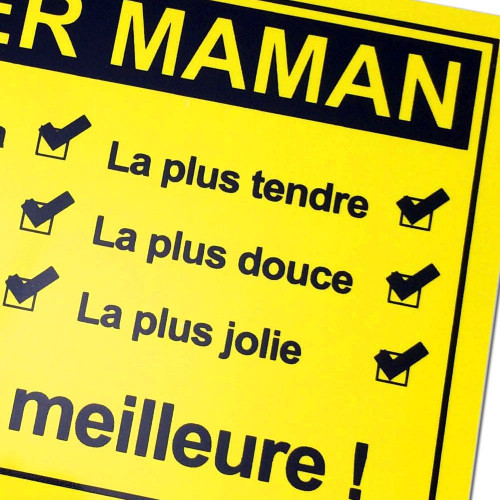 Plaque de porte Super Maman