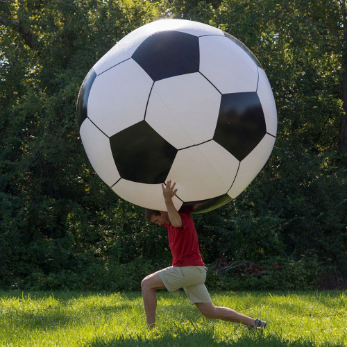 Ballon de foot giga géant