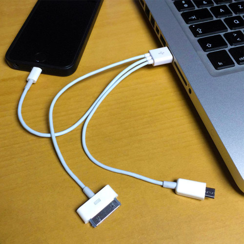 Câble USB 3 en 1