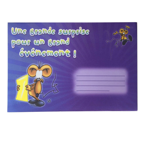 Carte A4 Anniversaire Vite, vite...